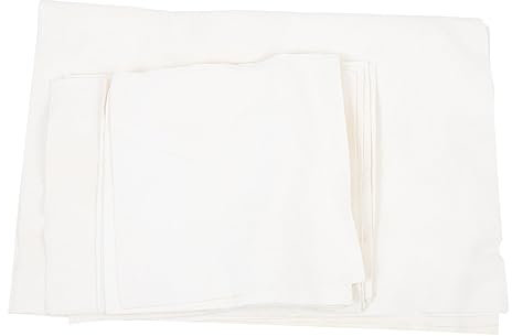 ULDIGI 12pcs Beige Chamois Cloth Set for Pottery DIY, Smooth Surface Leather Smoothing Cloth Towels, Absorbent Pottery Modeling Tools for Clay Craft Wiping