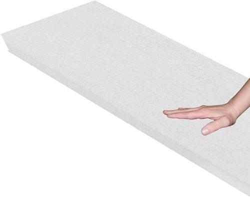 moismk Bankauflage Sitzkissen für Bank,Waschbare Rutschfestes Bankkissen Sitzauflage Bequeme Bankpolster für Bank, Fensterbank, Gartenmöbel, Terrasse, Drinnen(White,110x40x5cm Thick)