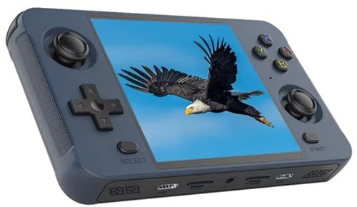 XIXIMENG R40s Handle Game Console 4 Inch IPS Screen Retro Video Console with 4000mah Battery Support WiFi Bluetooth, Portable Handheld Pocket Arcade with 15000+ Games 64 TF Card