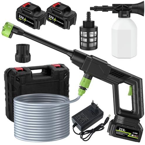 bephible Disco de presión eléctrico, 500 psi, 1 gpm sin cable, ajuste de limpiador de corriente portátil con 6 en 1 UE