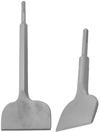 Lot de 2 burins à marteau électrique pour enlever les carreaux - Outil de retrait de carrelage - Pour carrelage, vieux plâtre, mur, béton durable