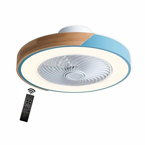 Ceiling Fan with Light and Remote Control Dimmable Wood Ceiling Fan Light 6 Speed Fan for Bedroom Dining Room Kitchen Summer Winter Functionality.