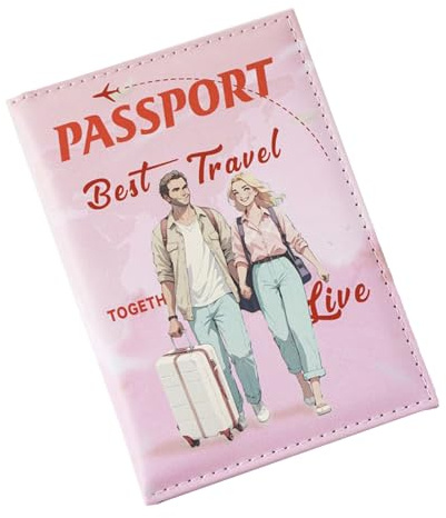 Housse Passeport Portefeuille de Porte-Cartes | Portefeuille Pour Accessoires De Couple, Cartes De Crédit, Cartes D'Embarquement, Sac À Main Pour Femmes, Et En