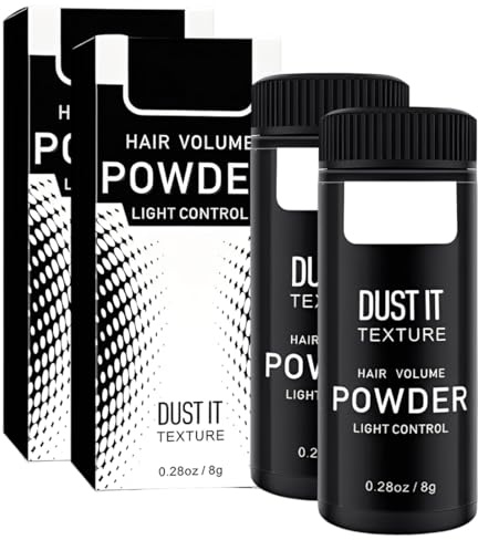 AEIXYA 2 Piezas Hair Styling Powder,Polvo Voluminizador para el Pelo,Men's Styling Hair Powder para Hombres,Crea Volumen,Polvos Capilares, Polvos Pelo con Efecto Mate,Aptopara Todo Tipo de Cabellos