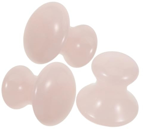 Ipetboom 3stücke Jade-gesichtsroller für Massage Gua-sha-gesichtswerkzeug aus Stein Massagestein für Gesicht Gua-sha-massagestein für Hautpflege Gesichts-gua-sha-instrument aus Kristall