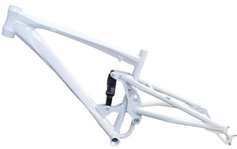 Generisch 190-mm-Snowbike-Rahmen, 26 x 4,8 Zoll, Vollfederung, Fatbike aus Aluminiumlegierung(Light Grey)