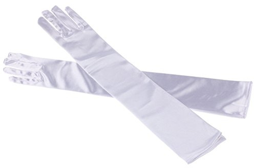 MEISHINE® Braut Ellenbogenlange Handschuhe Damen Frauen Lange Satin Stretch Handschuhe für Hochzeit Abendveranstaltung
