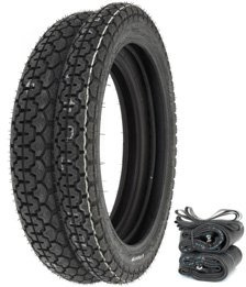 Dunlop Vintage K70 Tire Set - Compatible with Yamaha XS650 - Tires Tubes and Rim Strips