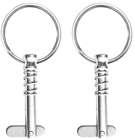Gazechimp 2X Steckbolzen mit Ring Ringbolzen Release aus Edelstahl für Bootsverdeck Bimini Top Deck-Scharnier