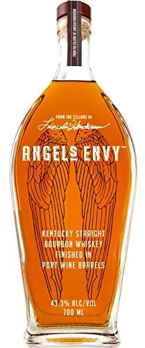 ANGEL’S ENVY Kentucky Straight Bourbon Whiskey, 43.3% ABV, 700ml / 70cl, Finished In Port Wine Barrels, Notes Of Vanilla And Toasted Nuts