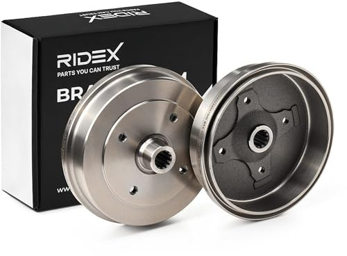 2x RIDEX Bremstrommel 123B0151 hinten für KAEFER für Kaefer Cabrio (15) 94,5mm