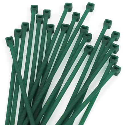 KINGLAKE GARDEN Paquete de 100 bridas de nailon verde autobloqueante de 10 pulgadas, 3 mm, bridas de plástico de alta calidad para interiores y exteriores