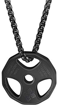 Yifnny Hantelkette, Herren Edelstahl Fitness Hantel Anhänger Halskette Hantelkette Hantelkette Anhänger Workout Halskette für Männer Gewichtheben Schmuck