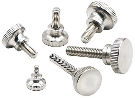 10 Stück M2/M2.5 Edelstahl-Rändelschraube, handfeste Computergehäuse-Einstellschraube, M2.5x10mm(10pcs)