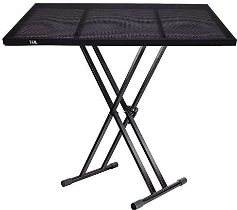 TEK audio DJ Shelf 45x100cm for X-Style Keyboard Stands (Double-Legged Keyboard Stand KS360 with Shelf)