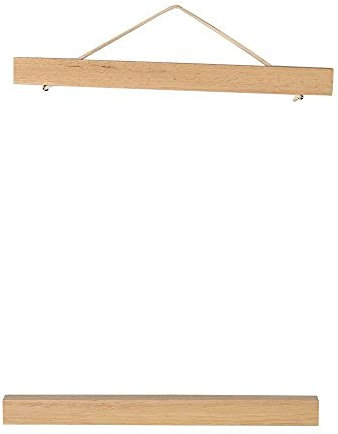 YUMILI Magnetischer Poster-Aufhänger, 40CM Posterleiste Posterschiene Posterleisten Magnet Magnetische Holz Poster Aufhänger Halter Rahmen Leisten Bilder Bild Bilderleiste Bilderrahmen