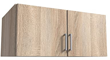 möbelando Schrankaufsatz >Click< (B/H/T: 90x40x58 cm) in Eiche-Sägerau-Nachbildung