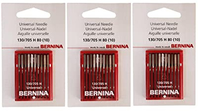 Bernina Original Nähmaschinennadeln, universal, 30 Stück, H80 zum Nähen, Quilten, Patchwork