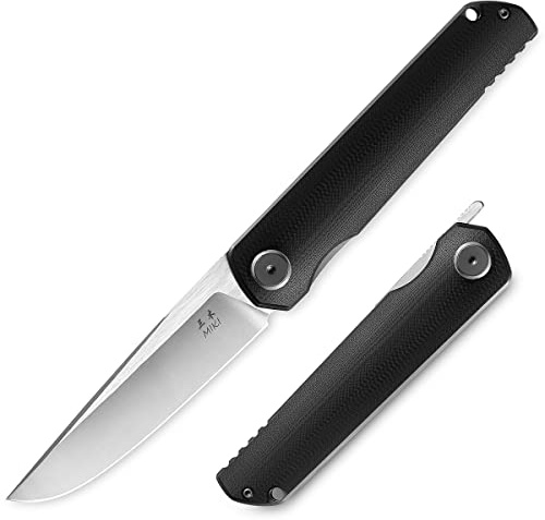 Miki Camping Pocket Folding Japanese Folding Knife,G10 Handle, w/ D2 Steel Blade, Camping Outdoor Fishing And Everyday Carry, EDC Knife