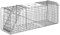 Outsunny Trampa para Animales Vivos Plegable 81x26x34,5 cm Jaula de Captura de Alambre con Puerta y Asa para Conejos Ratas Roedores Plata