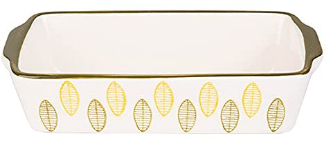 LUCBEI Lasagnera Piatto da Forno, Casseruola Rettangolare Bakeware, Casseruola in Ceramica Piatto da 8 Pollici Forno a tavola, Lasagna Pan for Cena e Banchetti Teglie da Forno (Color : B)