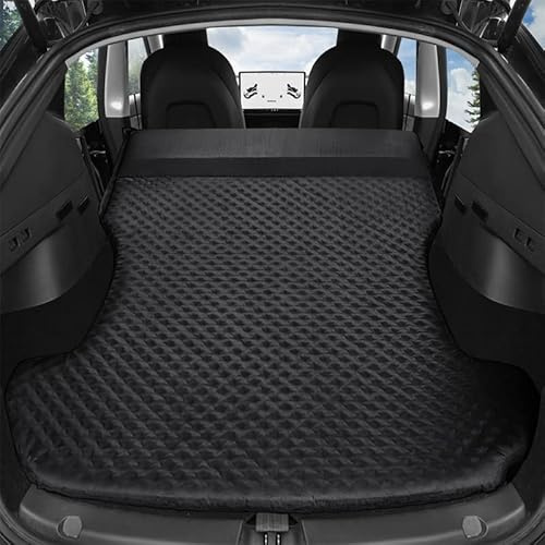 HEYCE Bilmadrass, bilmadrass, stationsvagn, madrass, bilbaklucka, madrass, bil, bilmadrass, bagageutrymme, luftmadrass, bilbaklucka, bilsäng, luftmadrass, för Tesla Model 3, Model Y 2017-2022, B