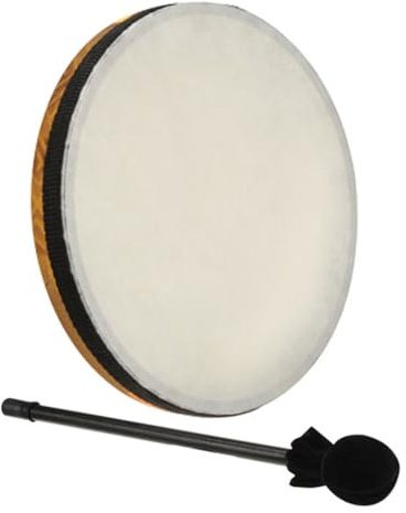 TrellaTon® Hand-Trommel mit Schlägel, Ø 25 cm, 2,5 cm hoch I Wiemann Lehrmittel