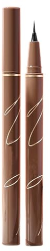 Flüssiger Eyeliner Wasserfest - Sehr Fein Stift, Brauner Lidstrich, 0.01mm Langanhaltend & Wischfester, Anti-Smudge Liquid für Beginer Augen, Gesicht & Körper