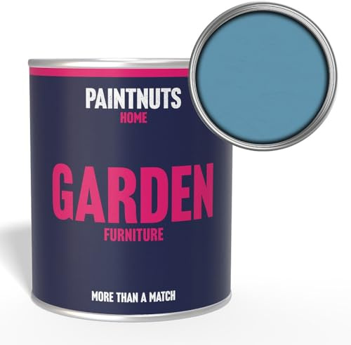 Paintnuts Garden Furniture Paint - RAL-5024 - PASTEL BLUE Matt 250ml Tin