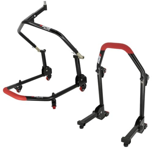 SEFIS M20U - Cavalletto anteriore e posteriore per moto, supporto anteriore e posteriore, per moto, supporto per montaggio posteriore (standard)