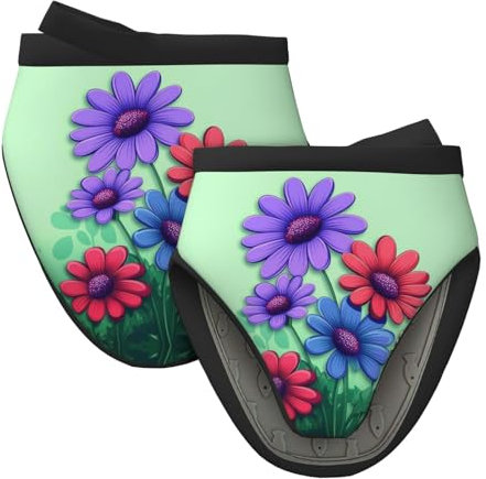 Mexpekil Ofenhandschuhe, hitzebeständig, Silikon, Ofenhandschuh, Küche, Mini-Ofenhandschuhe zum Kochen, Backen, Grillen, 1 Paar
