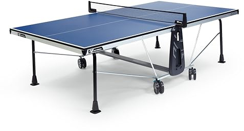CORNILLEAU – 400 Indoor – Mesa de ping pong plegable de interior, calidad Club, seguridad reforzada, montaje simple, red ajustable incluida – 274 x 152,5 x 76 cm