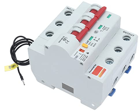 Interruttore di Circuito Intelligente WiFi, 3 Poli, 400V AC, 40A, con Controllo App, Guscio PA66, Protezione IP20, per Illuminazione Esterna e Uso Domestico