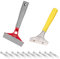 2Pcs Scraper Blades, Wall Paper Scraper Tool, Wallpaper Scraper Ergonomic Design for Effortless Removal of Wallpaper and Stubborn Materials Durable Steel for Home Renovation