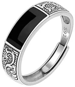 Ring Ringe Damen Bijouterie Herren Fashion Simple Dragon Pattern Rings for Men and Women Retro Hip Hop Silver Color Open Index Finger Ring Punk Jewelry Accessories