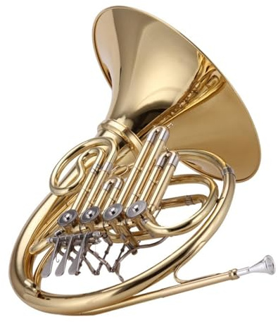 waldhorn Waldhorn B-Tonart Anfänger 4-Tonarten einreihig lackiertes Goldinstrument