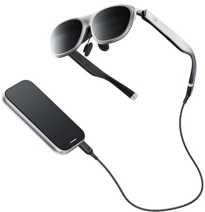 Rokid AR Spatial Glasses silver, AR Glasses Max2 silver with Station2, 360 Micro-OLED Three-Screen Display,120Hz OLED, 600 Nits, Multi-Tasking for Work & Gamingrt Console, Android, Windows Compatible