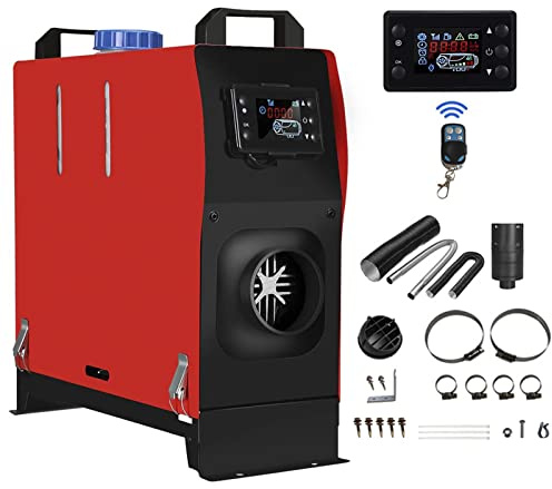 Riscaldatore diesel da 5 kW, riscaldatore da parcheggio da 12 V con interruttore LCD e telecomando, riscaldatore d'aria portatile per auto, camion, barca, autobus, rimorchio per auto, camper, riscal