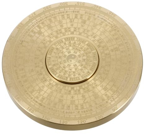 SOIMISS Chinesischer Metall Kompass Kleiner Tai Chi Bagua Tragbar Fingerspielzeug Feng Shui Dekor Kupfer Drehbar Kinderspielzeug für Zuhause