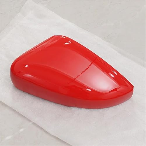 Carcasas Espejos Retrovisores Cubierta Repuesto Espejo Retrovisor Lateral Para VW Para Polo MK5 6R 6C Embellecedor Negro Y Rojo Accesorios Para Espejos Laterales(Red l)