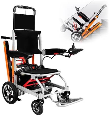 Treppensteigender Treppenrollstuhl Elektrischer Treppenlift Faltbarer Elektrorollstuhl 13A-Lithium Batterie Und Maximale Traglast Von 150 Kg, Für Ältere Patienten Grey