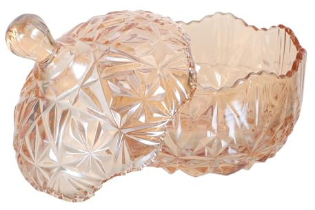 TOVINANNA Tarro de Cristal para Golosinas Tapa Hermética 260 Ml Vidrio Transparente Resistente Recipiente para Guardar Dulces y Azúcar Adecuado para Organización y Almacenamiento Cocina