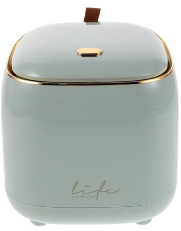 LABRIMP Mini Poubelle de Bureau avec Couvercle à Pression Petite Corbeille Compacte pour Table de Travail Bureau Cuisine et Chevet Design Élégant et Facile à Nettoyer pour Espaces Réduits