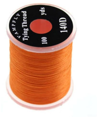Fil de fixation de mouche en polyester de 100 m pour matériel de pêche avec câble robuste 140D et performance fiable (blanc)