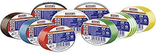 tesa 53988-00135-00 Profi Isolierband braun grün gelb weiß grau blau rot schwarz
