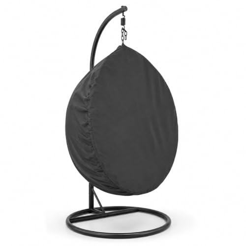 Hängesessel Schutzhülle 130 x 115 cm, Abdeckung für Schwebesessel Wasserdicht Staubdicht UV-Beständig, Schaukelstuhl Abdeckung Hängestuhl Schutzhülle [132]
