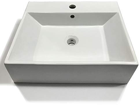 Lavabo Da Appoggio Ceramica Bianco Lavandino Lavello Arredo 2 Misure