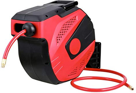 Enrollador de Manguera Aire Comprimido Automático 15 metros 10mm. Interior