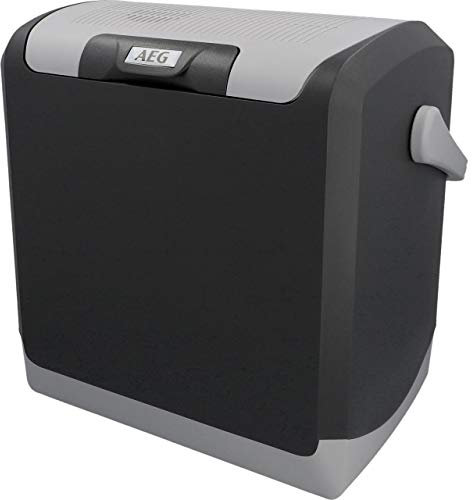 AEG Automotive Thermoelektrische Kühlbox KK 20 Liter, 12/230 Volt für Auto und Steckdose, Grau