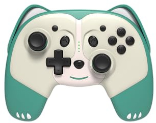 Freaks and Geeks-Switch Manette Sans Fil Pandy taille enfant Cable 1M -Verte